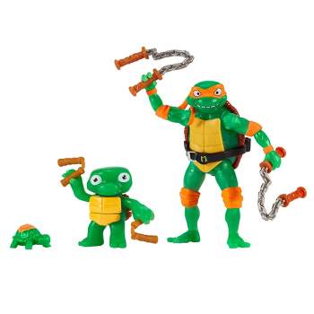 Teenage Mutant Ninja Turtles: Mutant Mayhem Making of a Ninja Michelangelo Action Figure Set - 3pk (Target Exclusive)