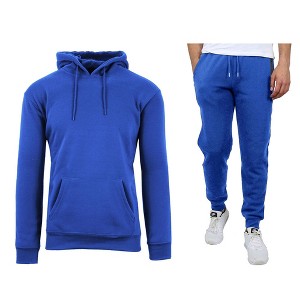 Rudolph Men's Slim Fit Fleece-Lined Pullover Hoodie & Jogger 2-Piece Set - 1 of 2