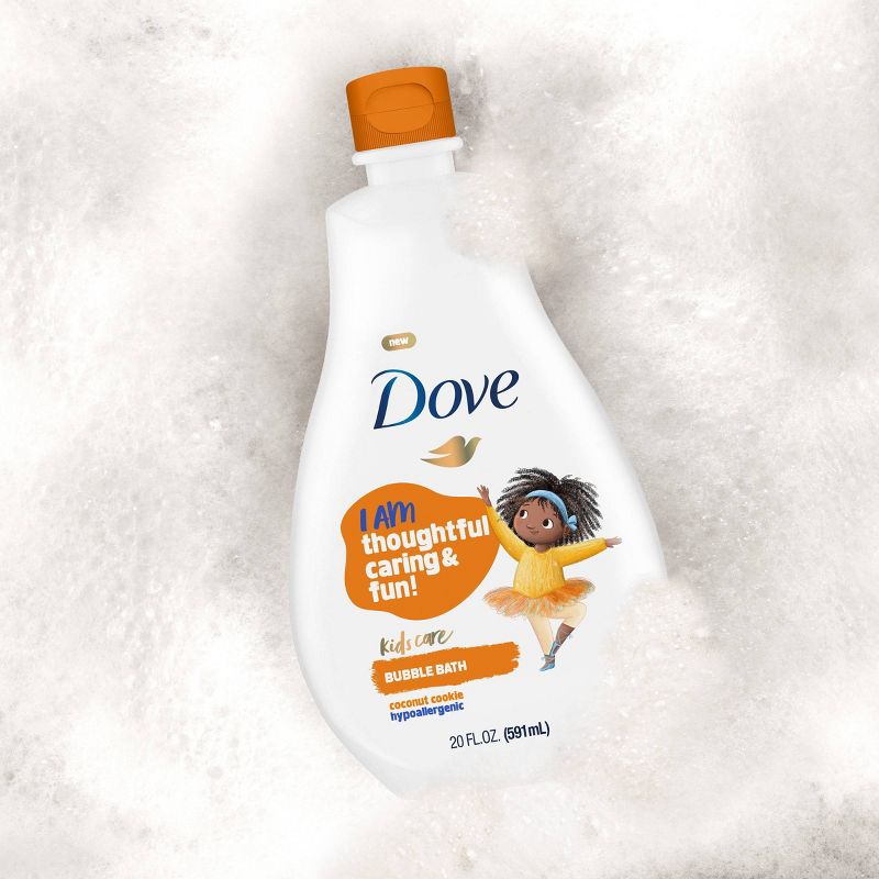 Dove Beauty Kids Care Hypoallergenic Bubble Bath Coconut Cookie - 20 fl oz, 5 of 9