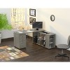 L Shaped Computer Workstation Gray - Inval - 2 of 4