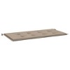 Garden Bench Cushion Taupe Oxford fabric (100% polyester) vidaXL - 2 of 4