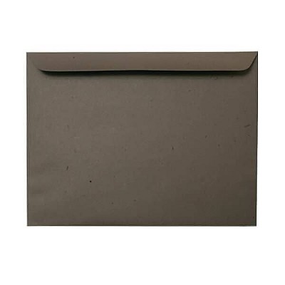 JAM Paper 9.5 x 12.625 Booklet Envelope Chocolate Brown Recycled 233721I