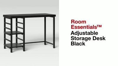 Adjustable Storage Desk Black - Room Essentials™ : Target