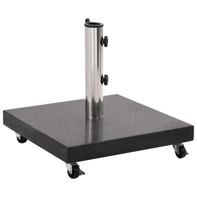 VidaXL Parasol Base Granite 66.1 lb Square Black
