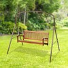 Woodlawn Easy to Assemble Patio Swing Frame with Steel Tubing and Powder Coated Finish for Garden, Lawn, Patio, and Porch Swings, Bronze - 4 of 4