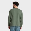 Men's Vintage Textured Crewneck Long Sleeve Shirt - Goodfellow & Co™ - 2 of 3