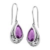 Silpada 'Thistle' Natural Amethyst Drop Earrings in Sterling Silver - 2 of 4