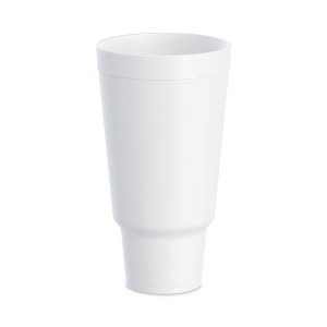 Dart J Cup Insulated Foam Pedestal Cups, 44 oz, White, 300/Carton - 1 of 4