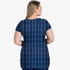 Calypsa Women's Plus Size Longer Length UPF 50+ Anna Swim Tunic - 2 of 3