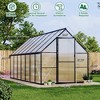 Aluminum-Framed Polycarbonate Greenhouse, Heavy Duty Polycarbonate Greenhouse with Roof Vent, Large Enhanced Aluminum Greenhouse Kit - 2 of 4