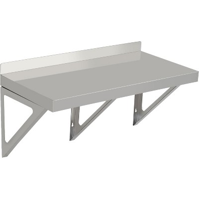 Stainless Steel Wall Shelves for Kitchen, Garage & Bars - Backsplash & Brackets