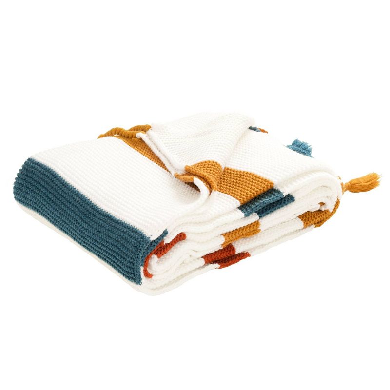 50"x60" Boho Knitted Braided Tassel Throw Blanket - Lush Décor, 5 of 6