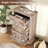 Farmhouse Wood Rustic Chest of Drawers Dresser with Corner Bevel Shape - 2 of 3