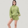 Anna-Kaci Active Women's Long Sleeve Woven Half Zip Pullover Top with Stand Collar and Elastic Cuffs - 2 of 4
