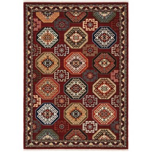 Oriental Weavers Lilihan 091R6 Red/ Multi Indoor Area Rug - 3'3" x 5' - 1 of 4