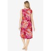 Dreams & Co. Plus Size Trapeze V-Neck Short Lounger - 3 of 4