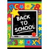 Back To School Chalklboard Fall House Flag ABC's Numbers 28"x40" Briarwood Lane - 3 of 4