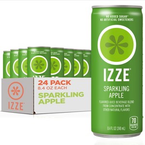 Izze Sparkling Juice, Apple - 8.4 Fl Oz Can (Pack of 24) - 1 of 4