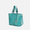 MKF Collection Beryl Python-embossed Women’s Tote Bag with Wristlet by Mia K - 2 of 4