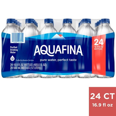 Aquafina Pure Unflavored Water - 24pk/16.9 Fl Oz Bottles : Target