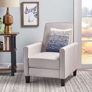 CAVINAS Mid-Century Modern Back Recliner Chair for Adults, Accent Chair for Living Room, Upholstered Single Sofa Chair, Wingback Chair - 1 of 4