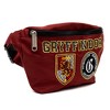 The Wizarding World of Harry Potter Bag, Fanny Pack Gryffindor Patches Embroidered Burgundy, Canvas - 2 of 4