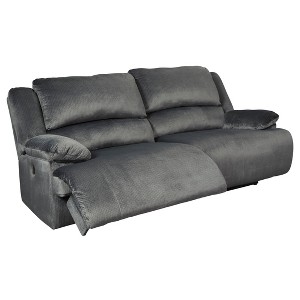 Clonmel Two Seat Reclining Power Sofa Heather Gray - Signature Design by Ashley, Grey Gray