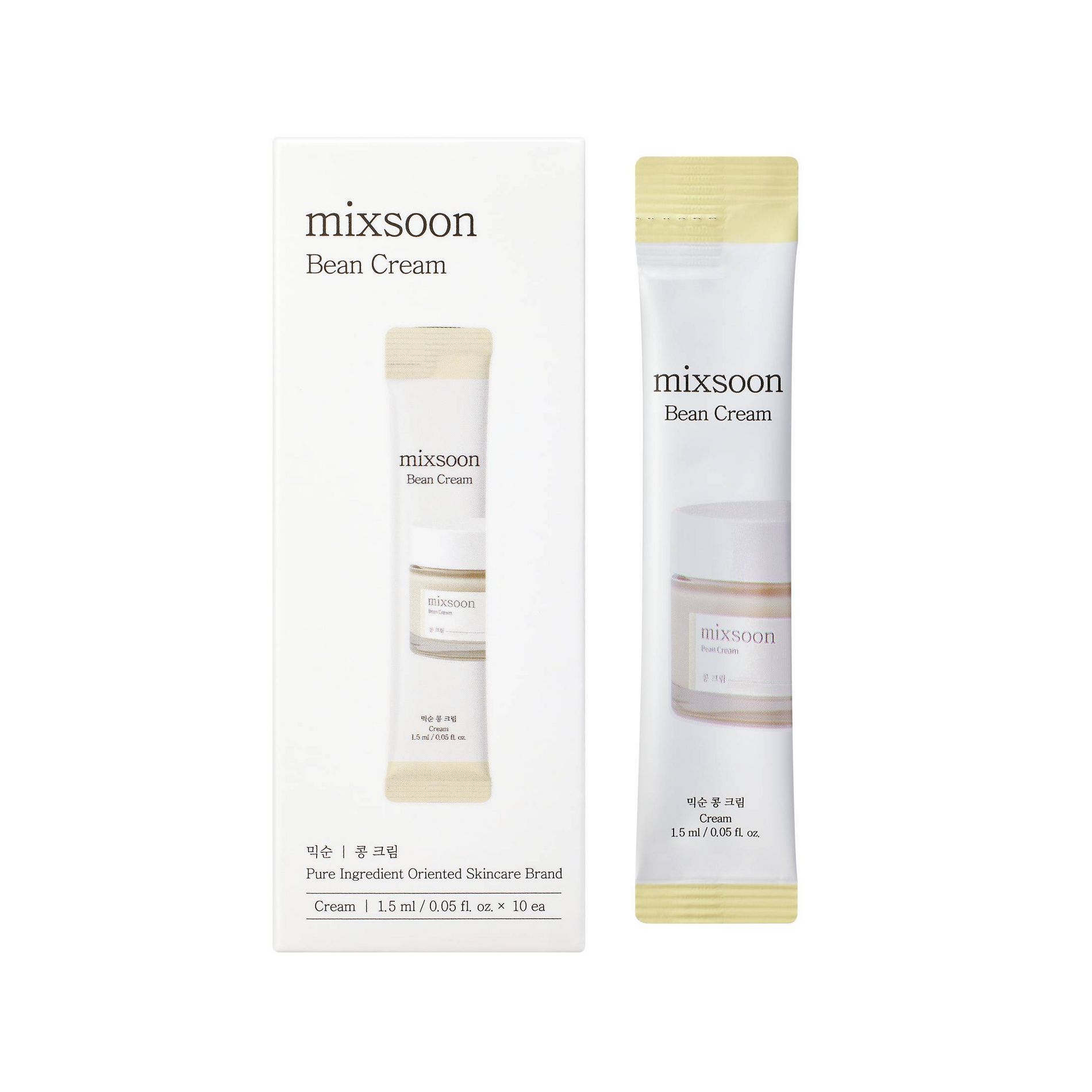 Mixsoon Bean Cream Daily Facial Moisturizing and Hydrating Stick Pouch - Travel Size - 10ct/0.05 fl oz - Beauty Studio
