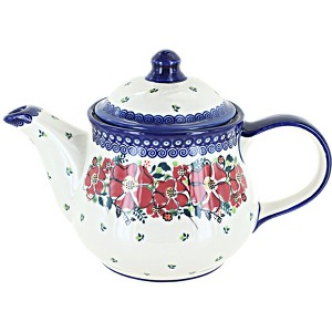 Blue Rose Polish Pottery CZ01 Galia Teapot - 1 of 1