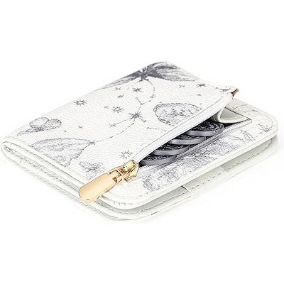 BEAFUP Small Wallet for Women Slim RFID Blocking,Ladies Mini Thin Travel Wallet Compact Bifold Pocket Wallet with ID Window