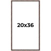 PosterPalooza | 20x36 Bamboo Picture Frame, UV Acrylic, 4 Finishes - Brown, Black, Gold, and Natural - 2 of 4