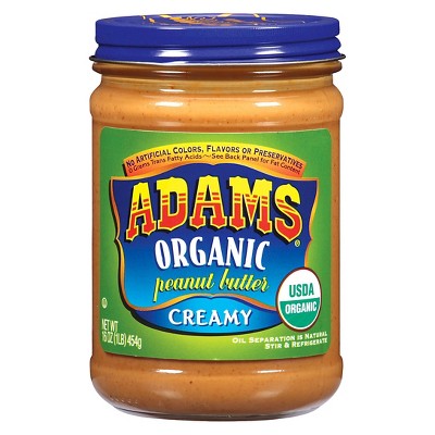 Adams Organic Peanut Butter - 16oz
