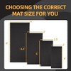 BalanceFrom Fitness  4 x 6 Feet 1/4 Inch Thick High Density Easy Maintenance Gym Equipment Mat for Floor Protection from Heavy Gym Equipments, Black - 2 of 4