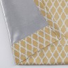 Kate Aurora 2 Pack Amari Contemporary Lattice Light Filtering Grommet Top Window Curtain Panels - 4 of 4