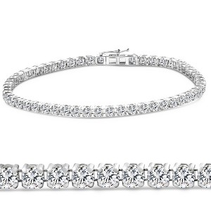 Pompeii3 3Ct Diamond Lightweight 7" Tennis Bracelet 14k Gold Lab Created - 1 of 4