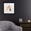 Trademark Fine Art - Emel Tunaboylu  Beyaz Ve Kahverengi Saksili Terazzo Matted Framed Art - 2 of 4