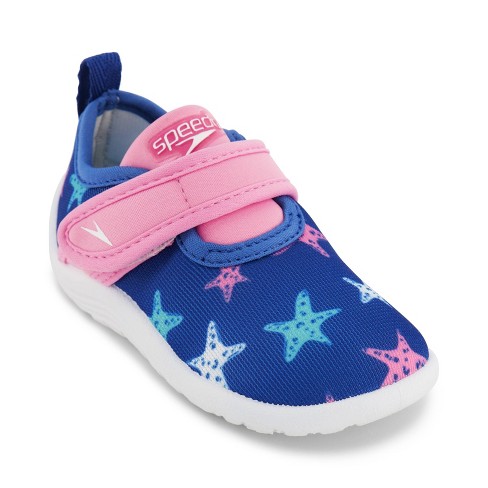 Cat & Jack Toddler Girls' Land & Water Shoes Navy Blue & Teal  sz 11