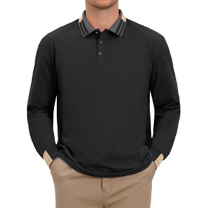 chinese dress ladies Men's Long Sleeve Core Classic Pique Polo – Mafoose.com main image 0