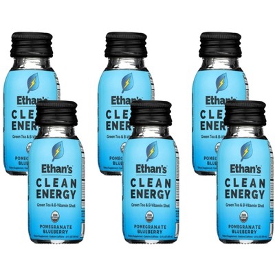 Ethan's Pomegranate Blueberry Clean Energy Shot - Case of 6/2 oz