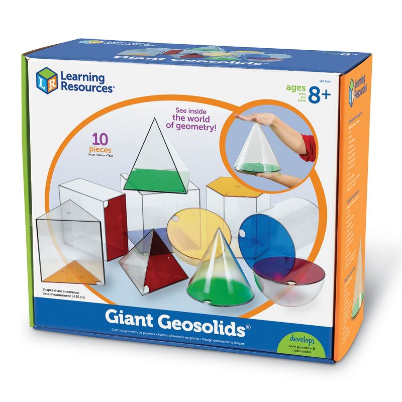 Learning Resources Giant GeoSolids, Large Plastic Shapes, 4 of 6