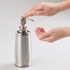 iDESIGN Cameo Soap Pump Split Finish: Stainless Steel, Hand Wash Compatible, 8oz Capacity - 2 of 3