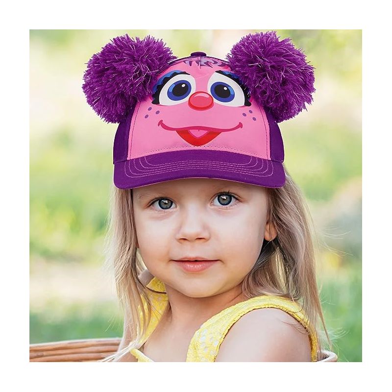 Sesame Street Kids Abby Cadabby Baseball Hat- Purple/Pink, 2 of 7