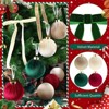 Aoibox 51 Piece Velvet Christmas Ornament Set Neutral Decor Includes 15 Balls 3.14 Inch 36 Bows 6x8 Inch For Tree Wreath Garland - 3 of 4