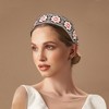 Unique Bargains Women's Classic Embroidery Bohemia Headband 1.97" Wide Coffee Color 1 Pc - 2 of 4