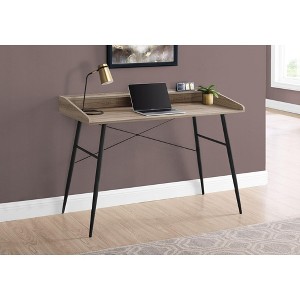 Sapphtopaz Home Office Desks 47.25" Contemporary Computer Desk with Open Storage Shelf and Metal Frame Gaming Desk Office Desk for Home Office - 1 of 4
