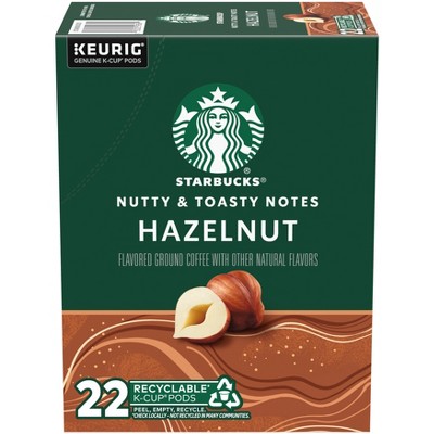 Starbucks Hazelnut Light Roast Coffee Keurig K-Cup - 22ct