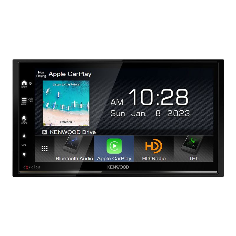 Kenwood DMX709S eXcelon 6.8" Digital Multimedia Bluetooth Touchscreen Receiver with Apple CarPlay,Andriod Auto, and HD Radio, 2 of 15