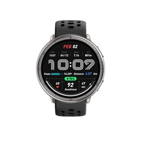 Amazfit Active 2 Round Smartwatch - Black Silicone Sport - 1 of 4