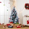Tangkula 5/6/7 FT Flocked Christmas Tree Artificial Xmas Tree w/170/220/270 Branch Tips &Pine Needles - 2 of 4
