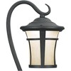 John Timberland Carriage Style 23" High Mission 6-Piece Outdoor Landscape Path Light Set Porch House LED Bulb Textured Black Finish Glass Shade - 3 of 4